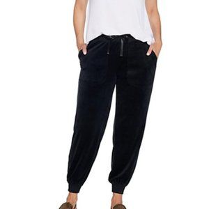 AnyBody Velour Jogger Pants Black